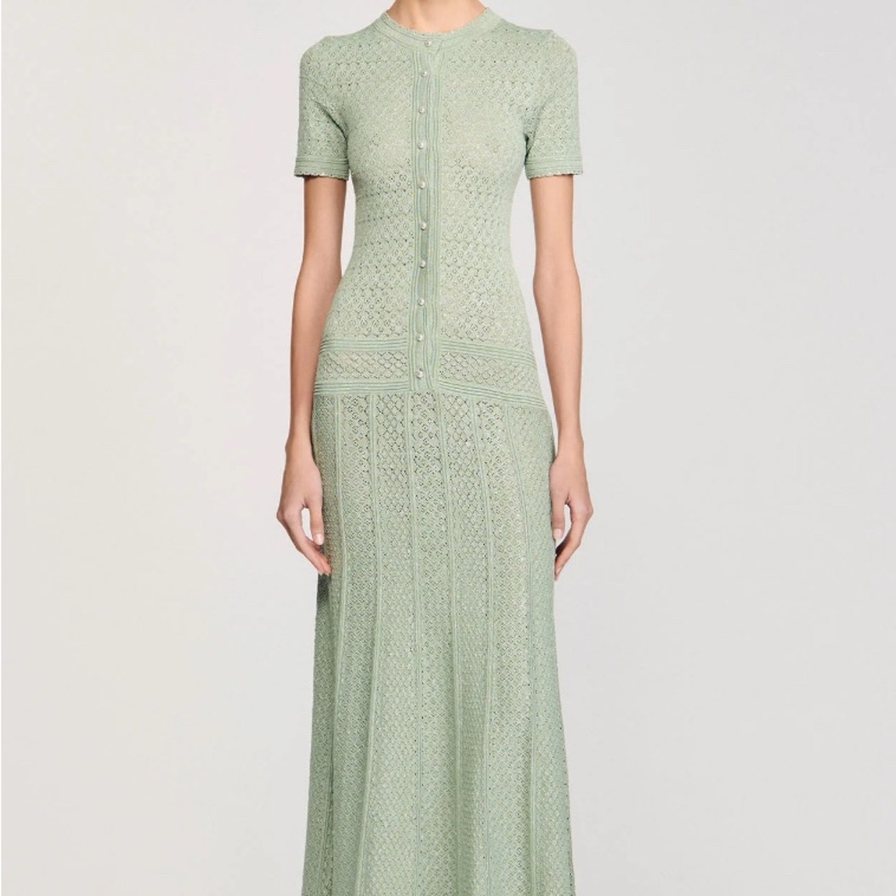 Elegant Green Lace Dress